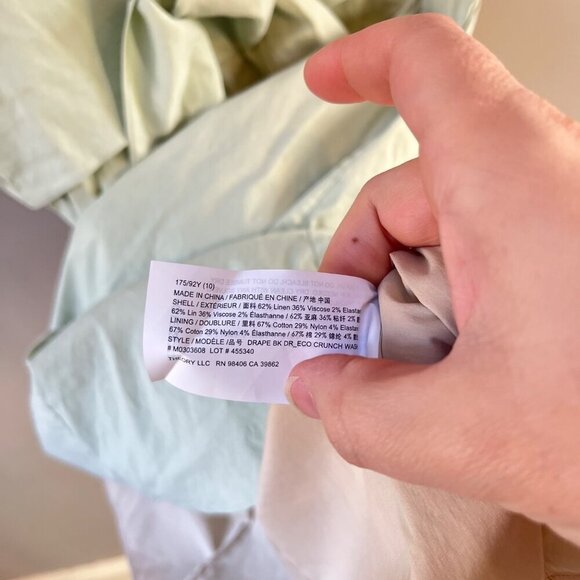 Theory Womens Mint Green Strapless Dress With Back Bow Detail Size 10 - Picture 4 of 5